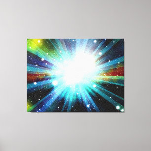 Light Fantasy Galaxy Art Design Abstrakt Canvastryck