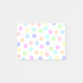 Light Färg Polka dots Post-it Block