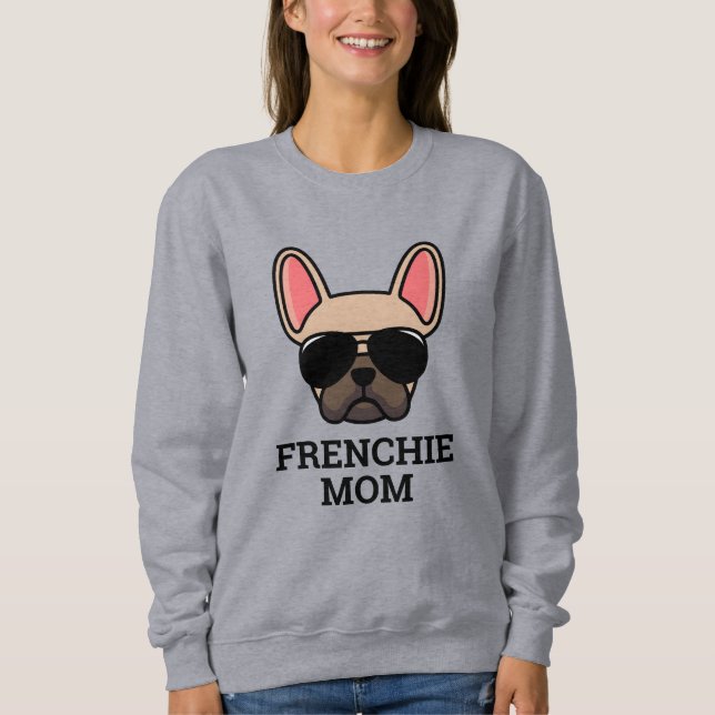 Light Fawn Fransk Bulldog Frenchie Hund Mamma T Shirt (Framsida)