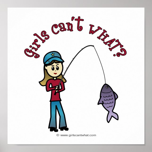 Light Fishing Girl Poster (Framsidan)