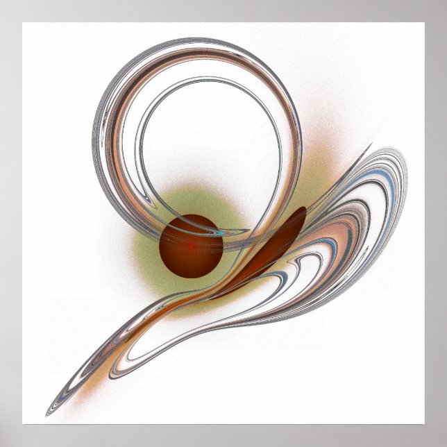 'Light Flame Abstrakt 104' Poster (Framsidan)
