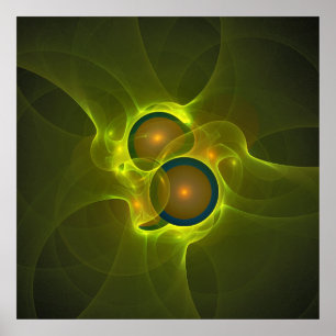 'Light Flame Abstrakt 110' Poster
