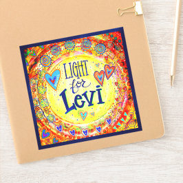 "Light for Levi" Inspiritivitetsmärkning Klistermärken