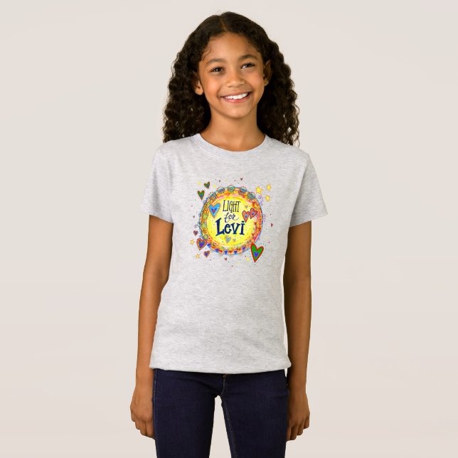 "Light for Levi" Inspiritivitetsskjorta T Shirt (Hel framsida)