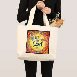 Light for Levi Inspiritivity Large Tote Bag Jumbo Tygkasse