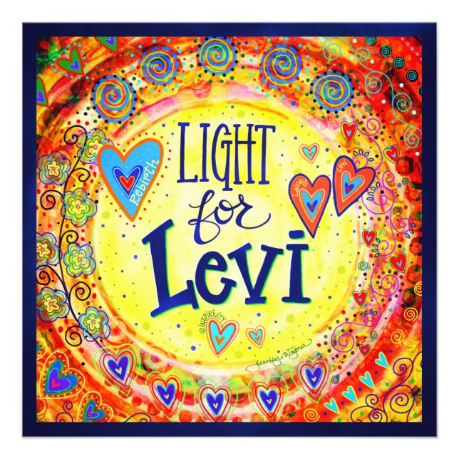 "Light for Levi" Inspiritivity Photo Print Fototryck (Framsidan)