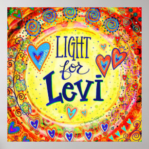 "Light for Levi" Inspirivitet Poster