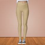 Light Fransk Beige Solid Färg Leggings<br><div class="desc">Light Fransk Beige Solid Färg</div>
