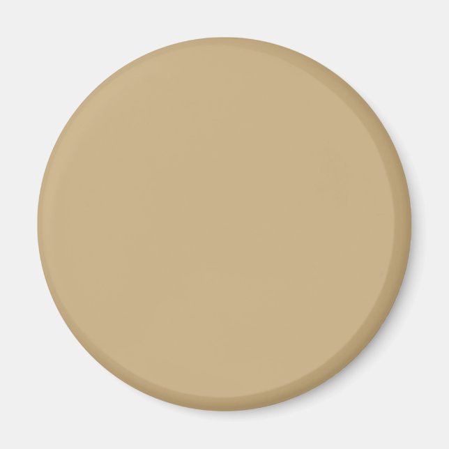 Light Fransk Beige Solid Färg Magnet (Framsidan)