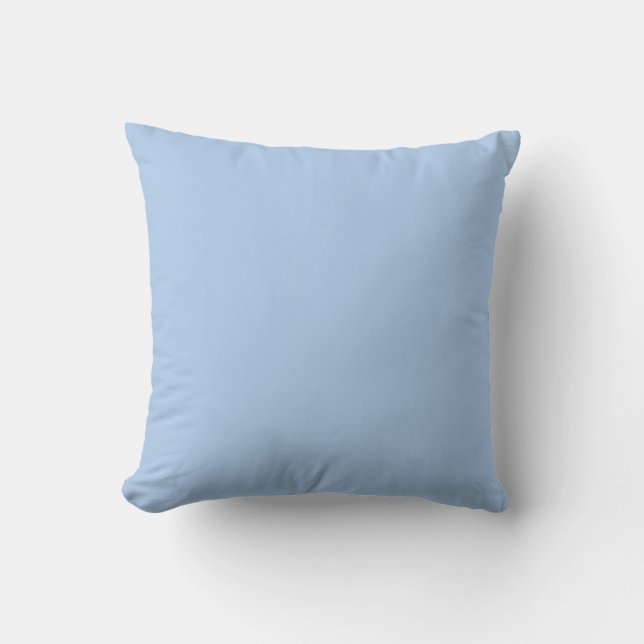 Light Fransk Blue Solid Dekorativ kudde (Framsida)