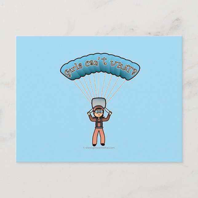 Light Girl Himlar Diver Vykort (Framsida)