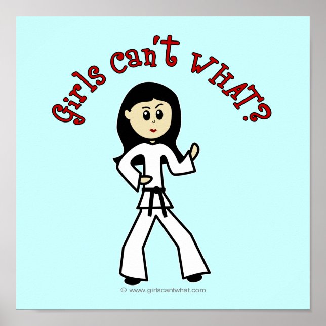 Light Girl Martial Artist Poster (Framsidan)