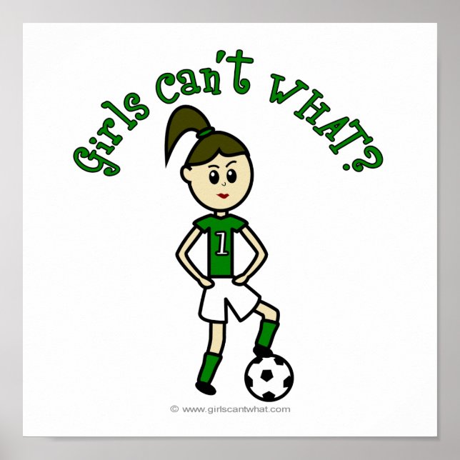 Light Girls-ikonen i Grönt Uniform Poster (Framsidan)
