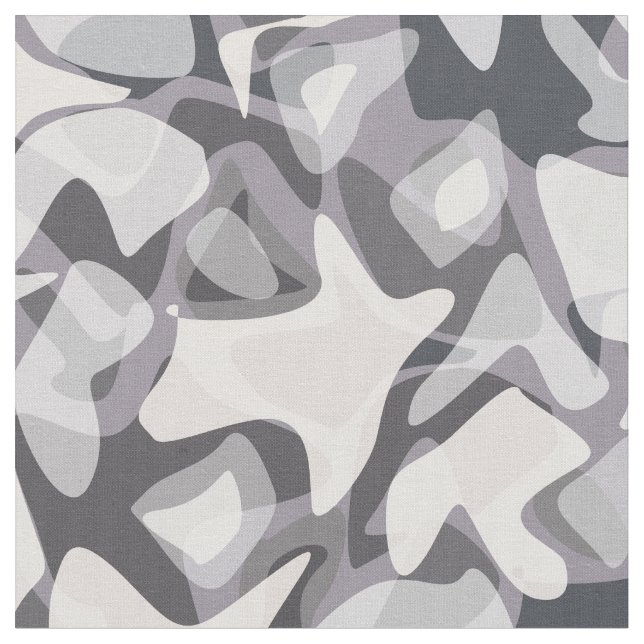 Light Grått Abstrakt Spoted Camouflage mönster Tyg (Närbild)