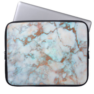 Light Grått and Brown Marble Stone Mönster Laptop Fodral