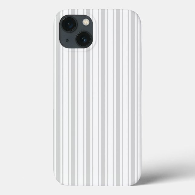 Light grått and white candy rand Fodral-Mate iPhon (Baksida)