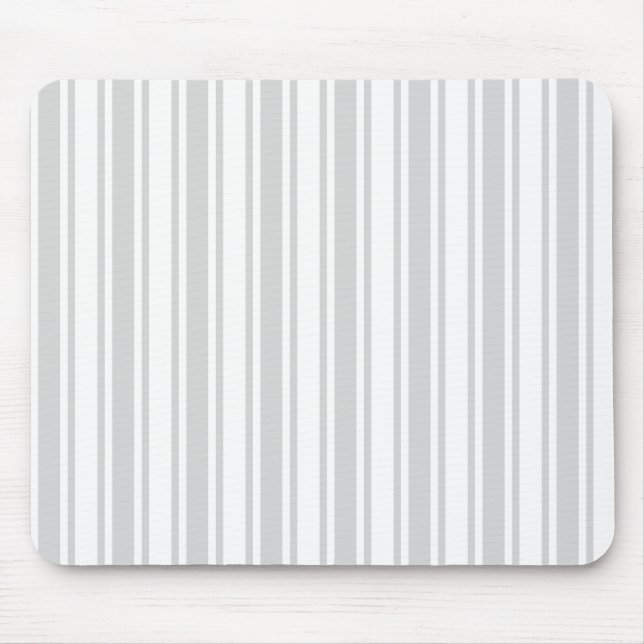Light grått and white candy rand musmatta (Framsidan)