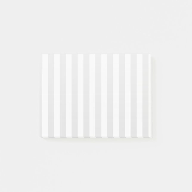 Light grått and white candy rand post-it block (Framsida)