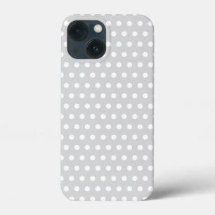 Light Grått and White Polka Dot Mönster.