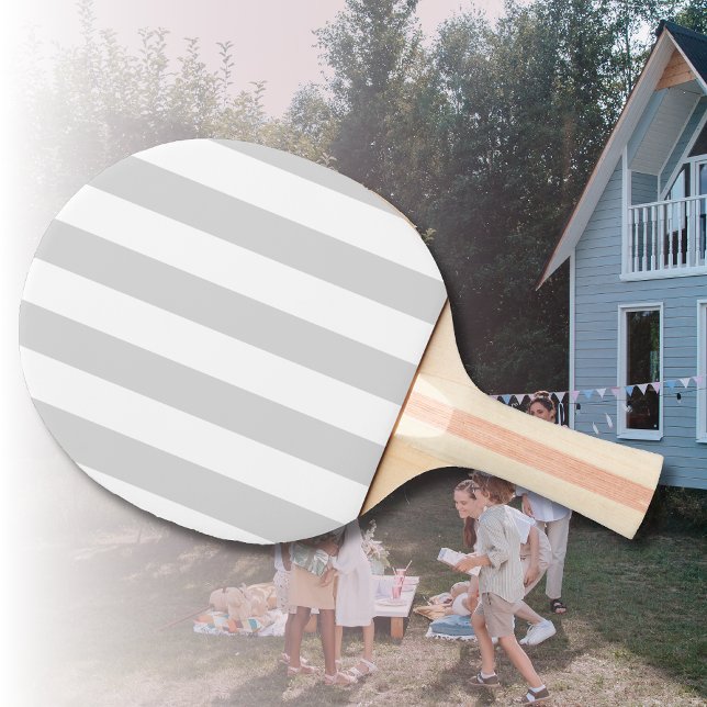 Light Grått and White Rand Pingisracket (Skapare uppladdad)