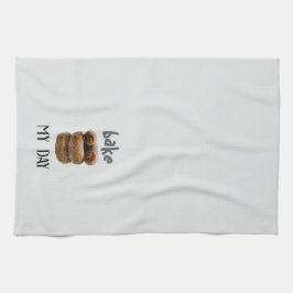 Light Grått Bake My Day Kökshandduk