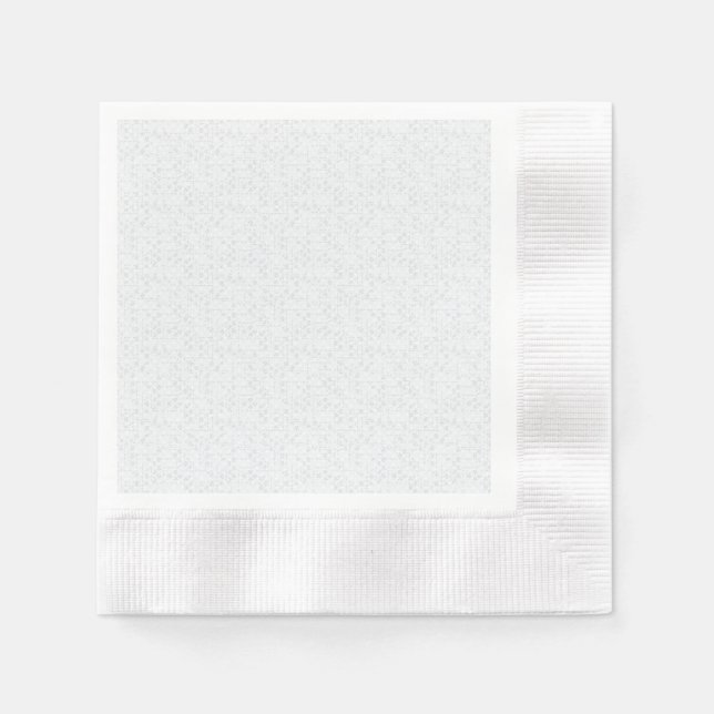 Light Grått Geometric Blommigt |Modern sommar Möns Pappersservett (Framsidan)