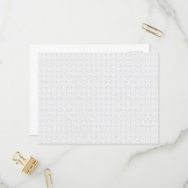 Light Grått Geometric Tile Mönster Inbjudan Vykort