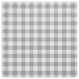 Light Grått Gingham Tyg