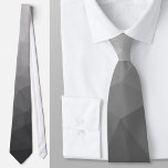 Light grått Gradient Geometric Mesh Mönster Slips<br><div class="desc">Kostym-tillbehören manar slipsar med modern geometrisk utformning. Elegant och coola Triangelns geometriska nät med svartvit övertoning för honom.</div>
