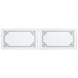 Light Grått Grekiska Nyckel Gräns Kung Storlek