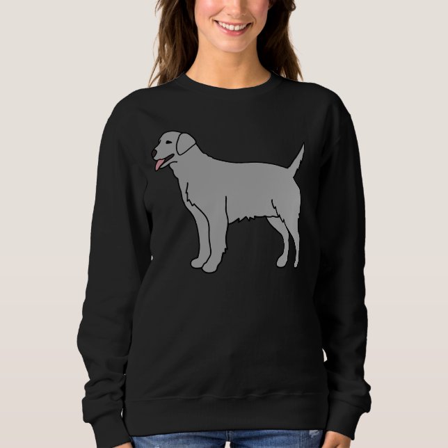Light Grått Labrador Hund T Shirt (Framsida)