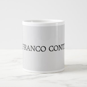 Light Grått Minimalist Plain Modern Jumbo Mugg