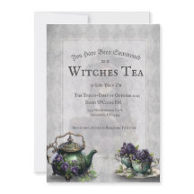 Light Grått Witches Tea Enchanting Brew-inbjudan