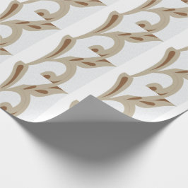 Light Gray Geometric Floral |Modern Summer Pattern Presentpapper