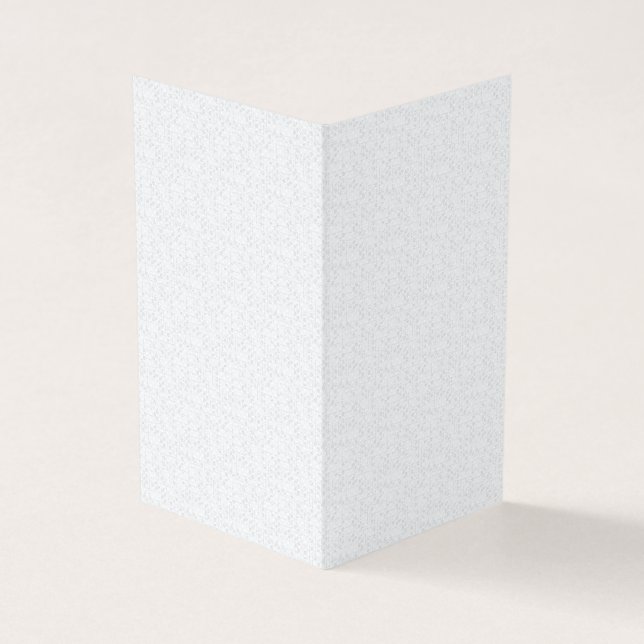 Light Gray Geometric Floral Pattern Visitkort (Utsida)