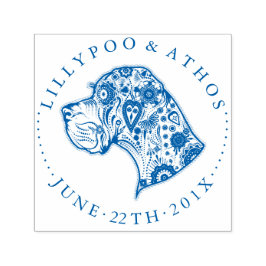 Light Great dane Frimärke Självfärgande Stämpel