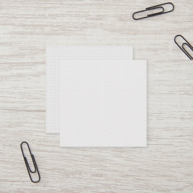 Light Grey Geometric Tile Pattern Fyrkantigt Visitkort (Fram/Back In Situ)