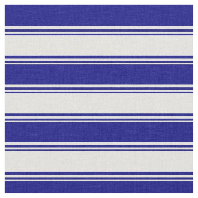 Light Gult & Blue Linjer Mönster Tyg (Närbild)