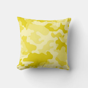 Light Gult Camo Dekorativ kudde