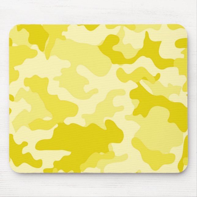 Light Gult Camo Mousepad Musmatta (Framsidan)