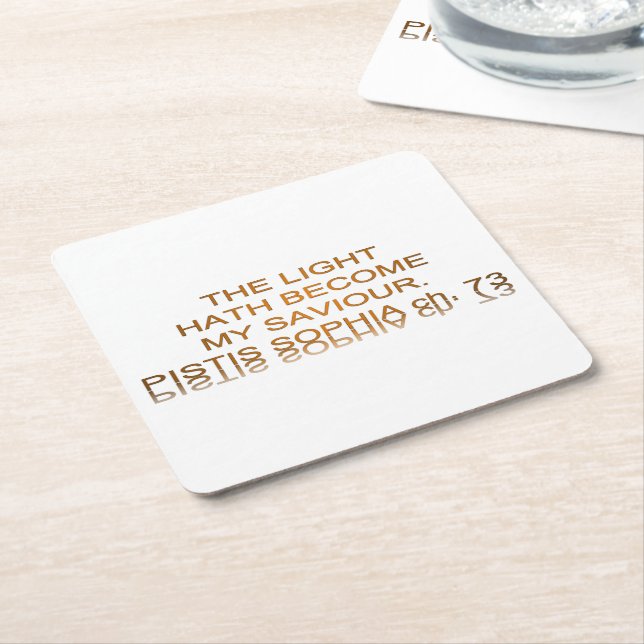 Light Hath blir min sajt Underlägg Papper Kvadrat (Vinklad)