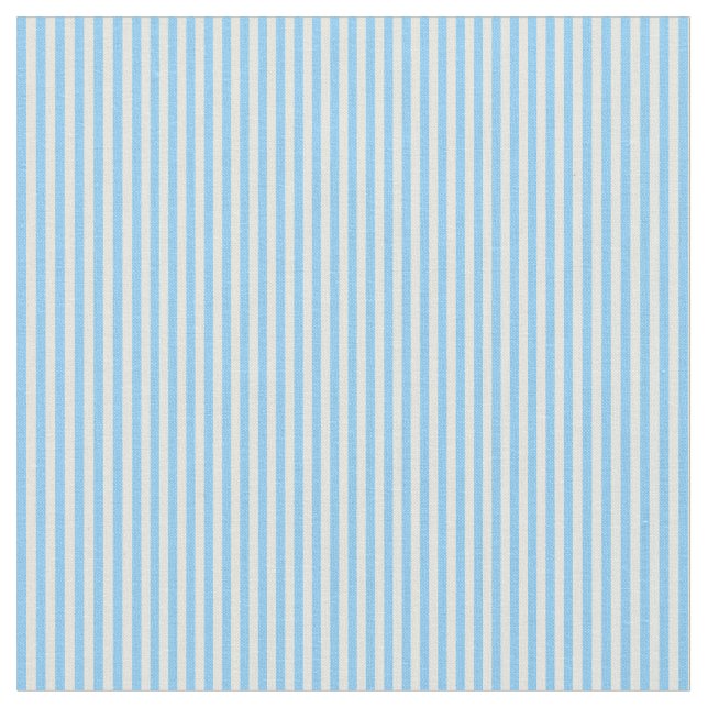 Light Himlar Blue and Beige Färgad Linjer Mönster Tyg (Närbild)