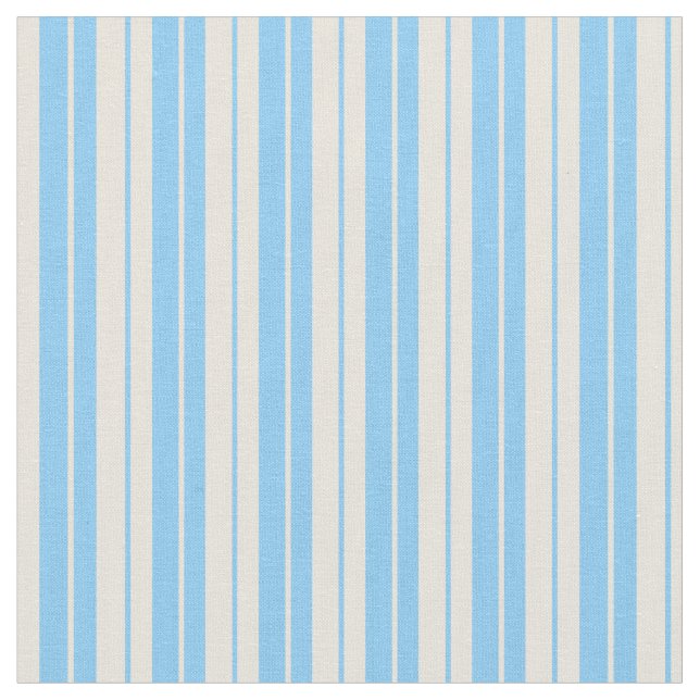 Light Himlar Blue and Beige Färgad Mönster Tyg (Närbild)