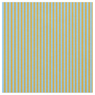 Light Himlar Blue och Goldenrod Färgad Rand Tyg