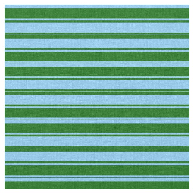 Light Himlar Blue och Mörk grönt Led Mönster Tyg (Närbild)