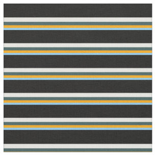 Light Himlar Blue, Orange, Slate Grått, White & Bl Tyg