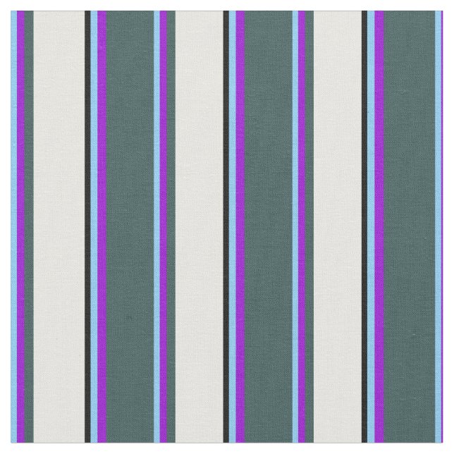 Light Himlar Blue, Violet, Grått, Mint Cream & Bla Tyg (Närbild)