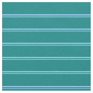 Light Himmel Blue and Teal Stripe Mönster Tyg
