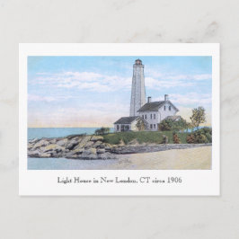 Light House New London CT Vykort
