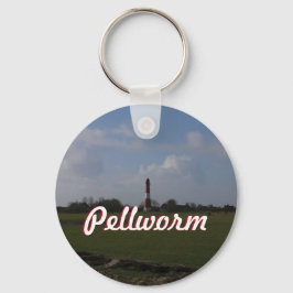 Light House on Pellworm from Afar Nyckelring